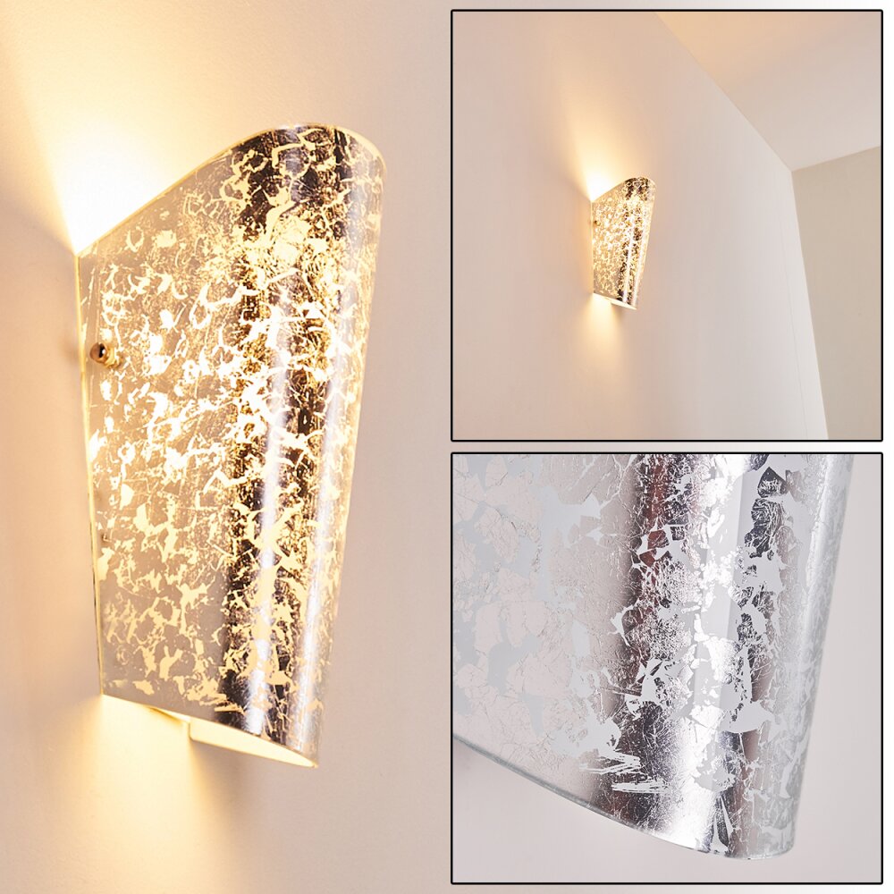 Acerra Lampa ścienna Srebrny, 1-punktowy main product photo