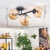 Gastor lampa sufitowa, kula świetlna bursztynowy, 3-punktowe