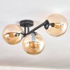 Gastor lampa sufitowa, kula świetlna bursztynowy, 3-punktowe