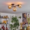 Gastor lampa sufitowa, kula świetlna bursztynowy, 3-punktowe