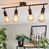 Geira Lampa sufitowa Czarny, 4-punktowe