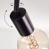 Geira Lampa sufitowa Czarny, 4-punktowe