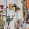 Hagan Lampa ścienna, Spot ścienny Chrom, Ecru, Czarny, 1-punktowy