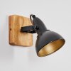 Hagan Lampa ścienna, Spot ścienny Chrom, Ecru, Czarny, 1-punktowy