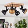 Hagan Lampa sufitowa, Spot sufitowy Chrom, Ecru, Czarny, 4-punktowe