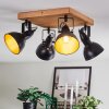 Hagan Lampa sufitowa, Spot sufitowy Chrom, Ecru, Czarny, 4-punktowe