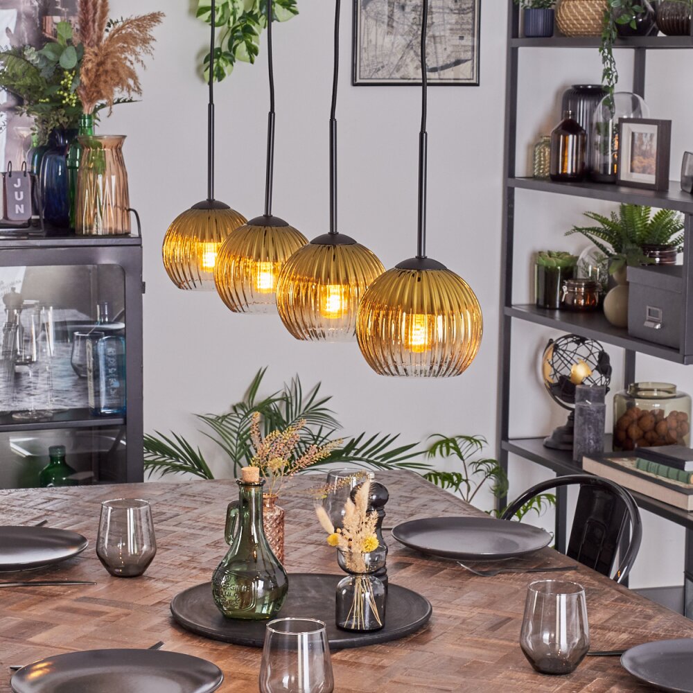 Koyoto Lampa wisząca, Kula świetlna, Lampa wisząca Złoty, Przezroczysty, 4-punktowe main product photo