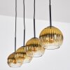 Koyoto Lampa wisząca, Kula świetlna, Lampa wisząca Złoty, Przezroczysty, 4-punktowe