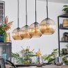 Koyoto Lampa wisząca, Kula świetlna, Lampa wisząca W kolorze bursztynu, 4-punktowe