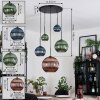Koyoto Lampa wisząca, Kula świetlna, Lampa wiszącego klastra Niebeieski, Zielony, W kolorze miedzi, 5-punktowe