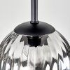 Chehalis lampa sufitowa, kula świetlna bursztynowy, chrom, przydymiony, 5-punktowe