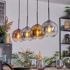 Koyoto Lampa wisząca, Kula świetlna, Lampa wisząca Złoty, Przezroczysty, W kolorze miedzi, Przydymiony, 4-punktowe