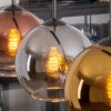 Koyoto Lampa wisząca, Kula świetlna, Lampa wisząca Złoty, Przezroczysty, W kolorze miedzi, Przydymiony, 4-punktowe
