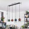Ripoll lampa wisząca, kula świetlna, lampa wisząca niebeieski, zielony, miedziany, 4-punktowe
