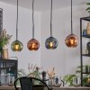 Ripoll Lampa wisząca, Kula świetlna, Lampa wisząca Niebeieski, Zielony, W kolorze miedzi, 4-punktowe