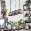 Koyoto lampa wisząca, kula świetlna, lampa wisząca niebeieski, zielony, miedziany, 4-punktowe
