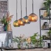 Koyoto lampa wisząca, kula świetlna, lampa wisząca niebeieski, zielony, miedziany, 4-punktowe