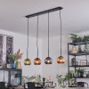 Koyoto lampa wisząca, kula świetlna, lampa wisząca niebeieski, zielony, miedziany, 4-punktowe