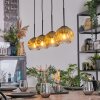 Ripoll Lampa wisząca, Kula świetlna, Lampa wisząca Złoty, Przezroczysty, 4-punktowe