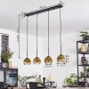 Ripoll Lampa wisząca, Kula świetlna, Lampa wisząca Złoty, Przezroczysty, 4-punktowe