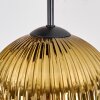 Koyoto lampa wisząca, kula świetlna, lampa wisząca kaskadowa chrom, złoty, przezroczysty, miedziany, przydymiony, 5-punktowe