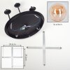 Chehalis Lampa sufitowa, Kula świetlna 39.5 cm W kolorze bursztynu, 5-punktowe