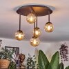 Chehalis Lampa sufitowa, Kula świetlna 39.5 cm W kolorze bursztynu, 5-punktowe