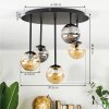 Chehalis lampa sufitowa, kula świetlna 39.5 cm bursztynowy, przydymiony, 5-punktowe