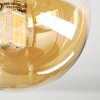 Chehalis lampa sufitowa, kula świetlna 39.5 cm bursztynowy, przydymiony, 5-punktowe