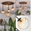 Chehalis lampa sufitowa, kula świetlna 42.5 cm bursztynowy, przezroczysty, 5-punktowe