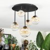 Chehalis lampa sufitowa, kula świetlna 42.5 cm bursztynowy, przezroczysty, 5-punktowe