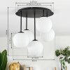 Chehalis Lampa sufitowa, Kula świetlna Biały, 5-punktowe