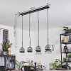 Ripoll Lampa wisząca, Kula świetlna, Lampa wisząca Chrom, Przydymiony, 4-punktowe