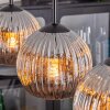 Ripoll Lampa wisząca, Kula świetlna, Lampa wisząca Chrom, Przydymiony, 4-punktowe