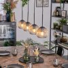 Ripoll lampa wisząca, kula świetlna, lampa wisząca bursztynowy, przezroczysty, 4-punktowe