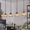 Ripoll lampa wisząca, kula świetlna, lampa wisząca bursztynowy, przezroczysty, 4-punktowe