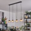 Ripoll Lampa wisząca, Kula świetlna, Lampa wisząca W kolorze bursztynu, Przezroczysty, 4-punktowe