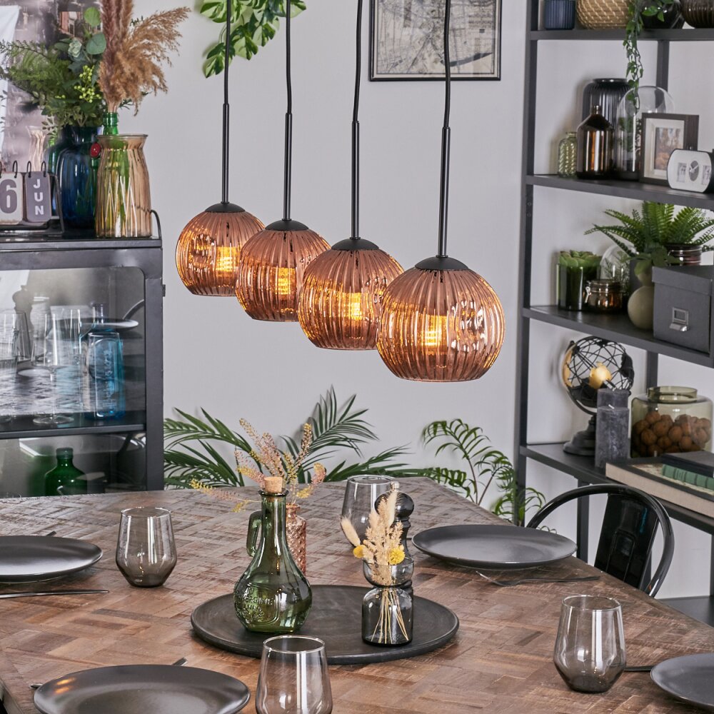 Ripoll Lampa wisząca, Kula świetlna, Lampa wisząca W kolorze miedzi, 4-punktowe main product photo