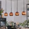 Ripoll Lampa wisząca, Kula świetlna, Lampa wisząca W kolorze miedzi, 4-punktowe