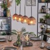 Ripoll lampa wisząca, kula świetlna, lampa wisząca przezroczysty, miedziany, 4-punktowe