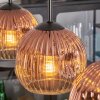 Ripoll lampa wisząca, kula świetlna, lampa wisząca przezroczysty, miedziany, 4-punktowe