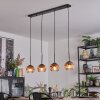 Ripoll lampa wisząca, kula świetlna, lampa wisząca przezroczysty, miedziany, 4-punktowe