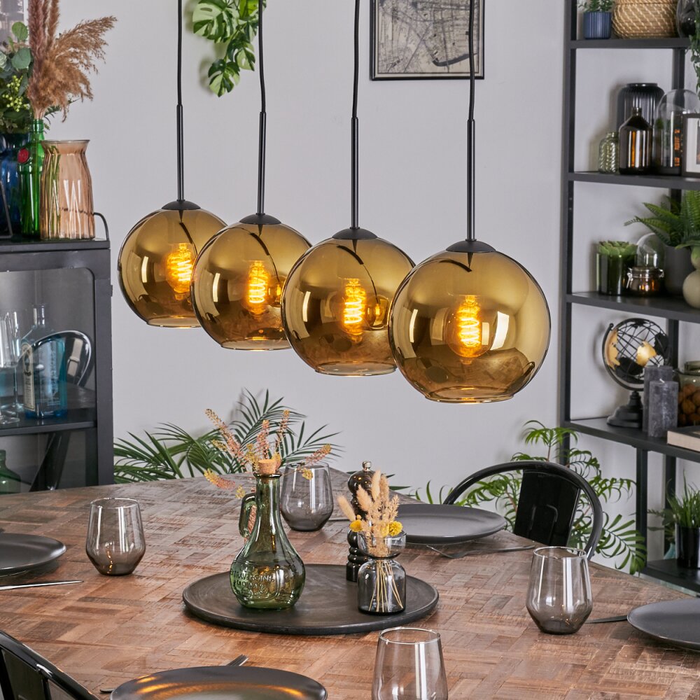 Koyoto Lampa wisząca, Kula świetlna, Lampa wisząca Złoty, 4-punktowe main product photo