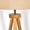 Soungou Lampa stojąca Ciemne drewno, Czarny, 1-punktowy