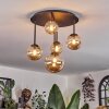 Chehalis Lampa sufitowa, Kula świetlna 42.5 cm W kolorze bursztynu, 5-punktowe