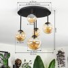 Chehalis Lampa sufitowa, Kula świetlna 42.5 cm W kolorze bursztynu, 5-punktowe