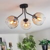 Koyoto Lampa sufitowa, Kula świetlna W kolorze bursztynu, Przezroczysty, 3-punktowe