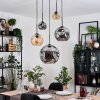 Ripoll Lampa wisząca, Kula świetlna, Lampa wiszącego klastra W kolorze bursztynu, Przydymiony, 5-punktowe
