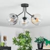 Ripoll Lampa sufitowa, Kula świetlna W kolorze bursztynu, Przezroczysty, Przydymiony, 3-punktowe