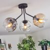 Ripoll Lampa sufitowa, Kula świetlna W kolorze bursztynu, Przezroczysty, Przydymiony, 3-punktowe